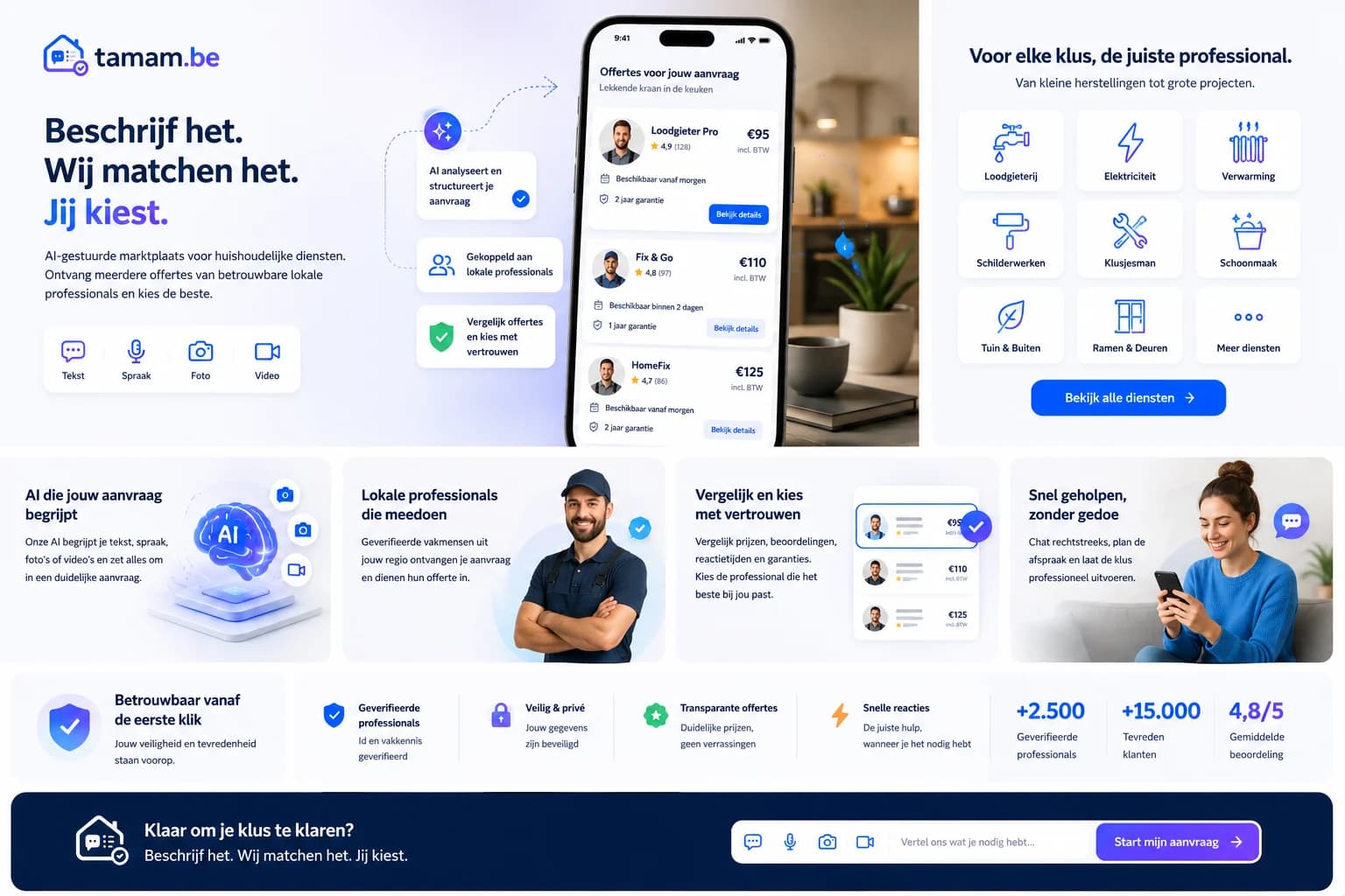 Vergelijk offertes van lokale vakmensen